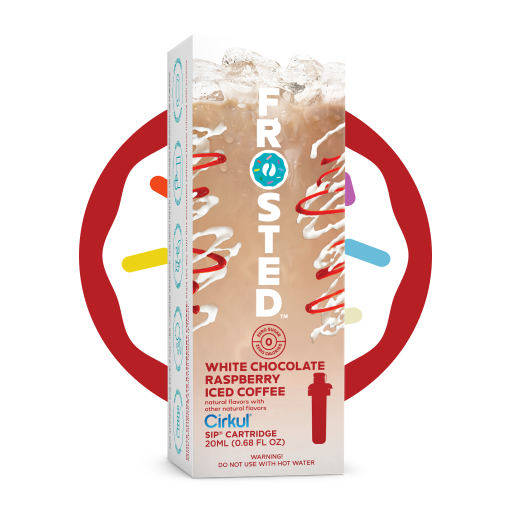 Frosted White Chocolate Raspberry Iced Coffee (E5G7)