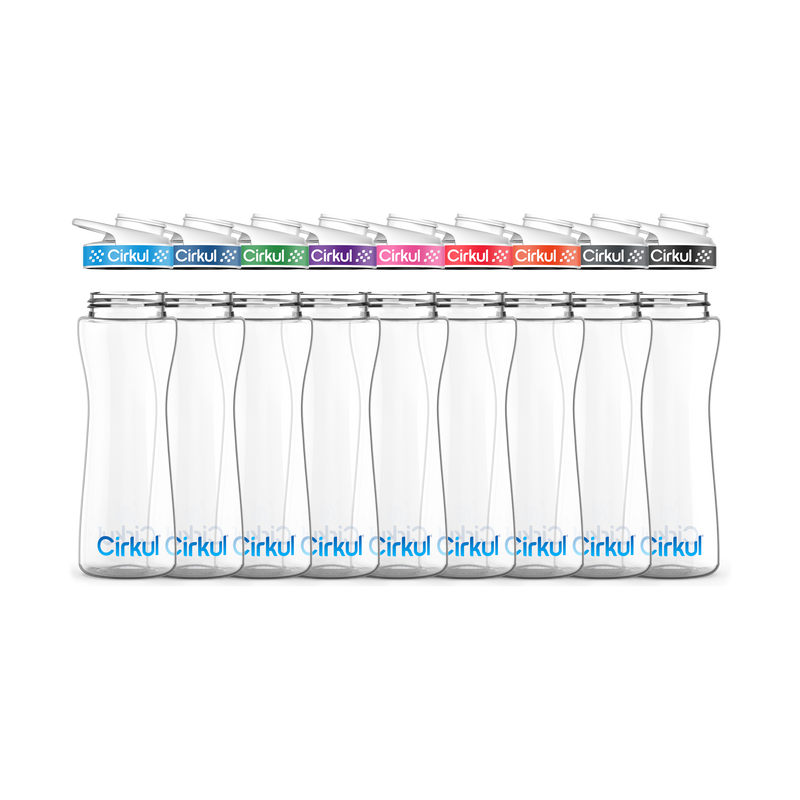 22oz. Plastic Bottle & Comfort Grip Lid (37YH)