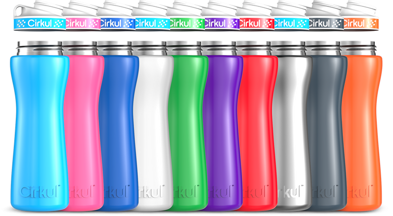 Custom 22oz. Stainless Steel Bottle & Comfort Grip Lid (X5M3)