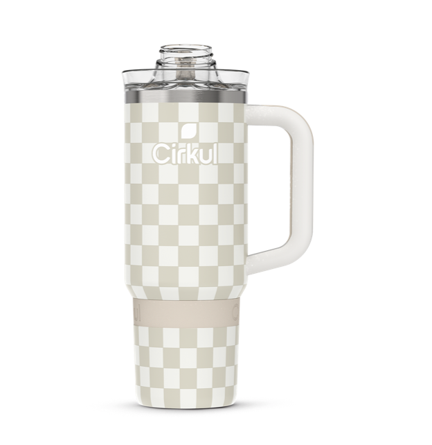 Limited Edition: 30oz. Taupe Tartan Travel StrawSip™ Tumbler (KEEN)