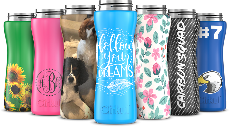 Custom 22oz. Stainless Steel Bottle & Comfort Grip Lid (X5M3)